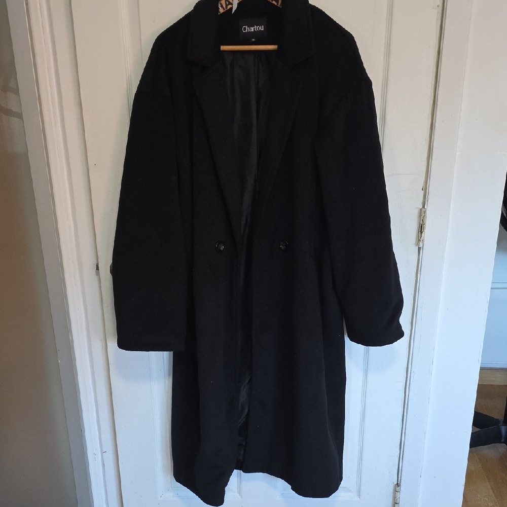 Charvet Classic Black Trench Coat